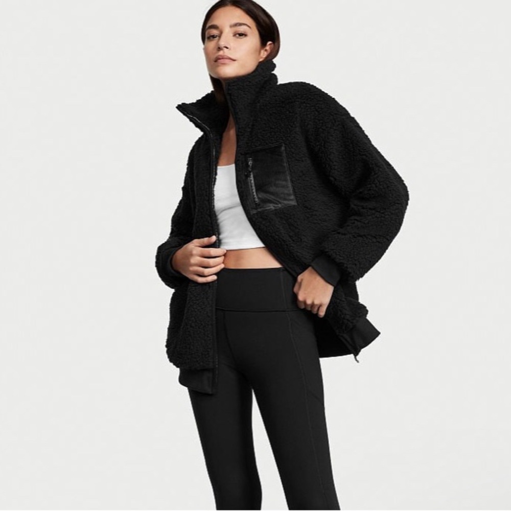 Victoria’s Secret teddy fleece boyfriend jacket